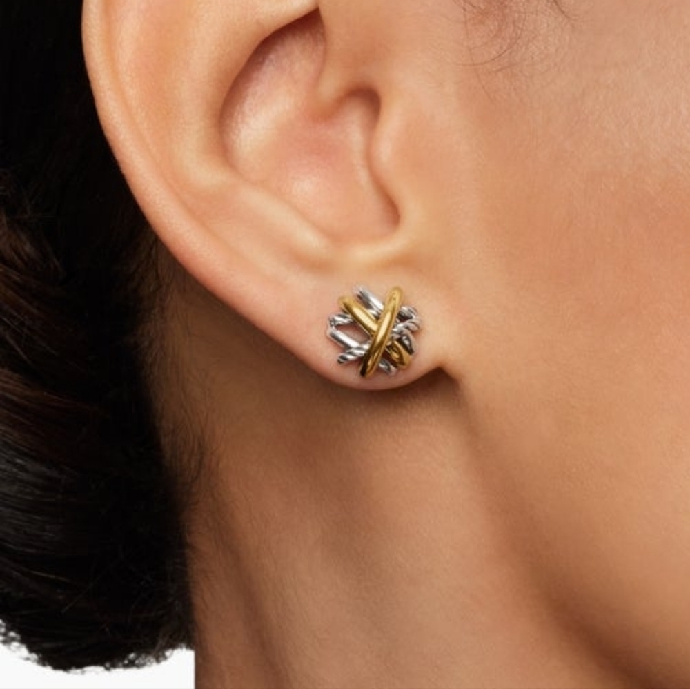 DAVID YURMAN - Crossover Stud Earrings